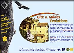 Site internet du gîte Évolutions