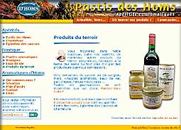 Site internet d'Aromatiques d'Homs